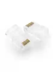 Прозрачный коннектор UGREEN NW110 (50246) RJ45 Network Connector for UTP Cat 5, Cat 5e 100шт