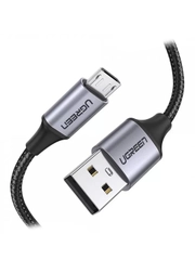 Кабель UGREEN US290 (60144) USB 20 A to Micro USB Cable Nickel Plating Alu Braid