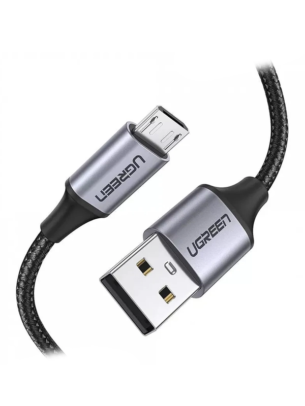 Кабель UGREEN US290 (60144) USB 20 A to Micro USB Cable Nickel Plating Alu Braid