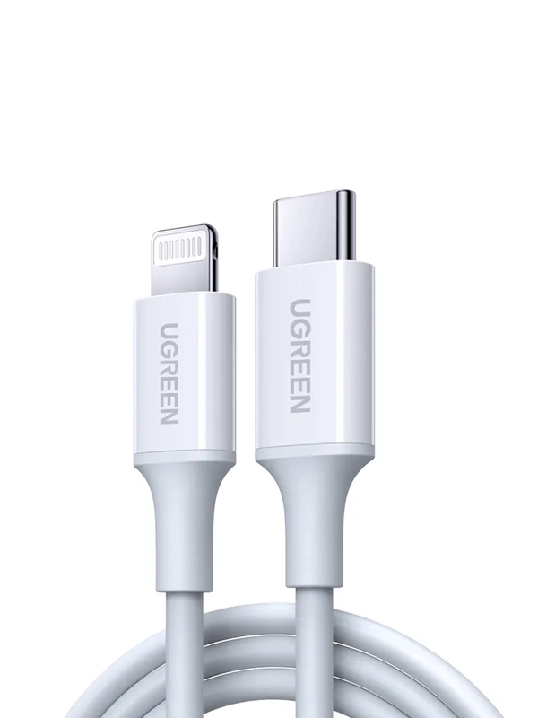 Кабель UGREEN US171 (60748) USB-C to Lightning Cable M/M Nickel Plating ABS Shell.