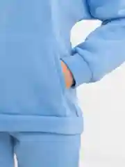 Голубой женские спортивные костюмы на флисе с шапкой/ женские костюмы тройка