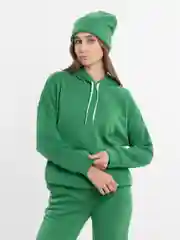 Зеленый женские спортивные костюмы на флисе с шапкой/ женские костюмы тройка