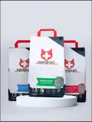 SWISSCAT "Woody" - Комкующийся древесный наполнитель для кошек 5 кг, 12 л
