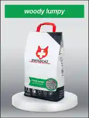 SWISSCAT "Woody" - Комкующийся древесный наполнитель для кошек 5 кг, 12 л