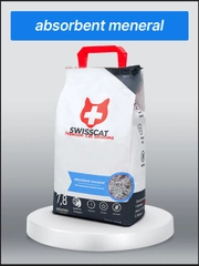 SWISSCAT "Meneral" - Впитывающий наполнитель с эко-присадками 4,5 кг, 12 л