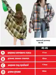 Рубашка женская в клетку