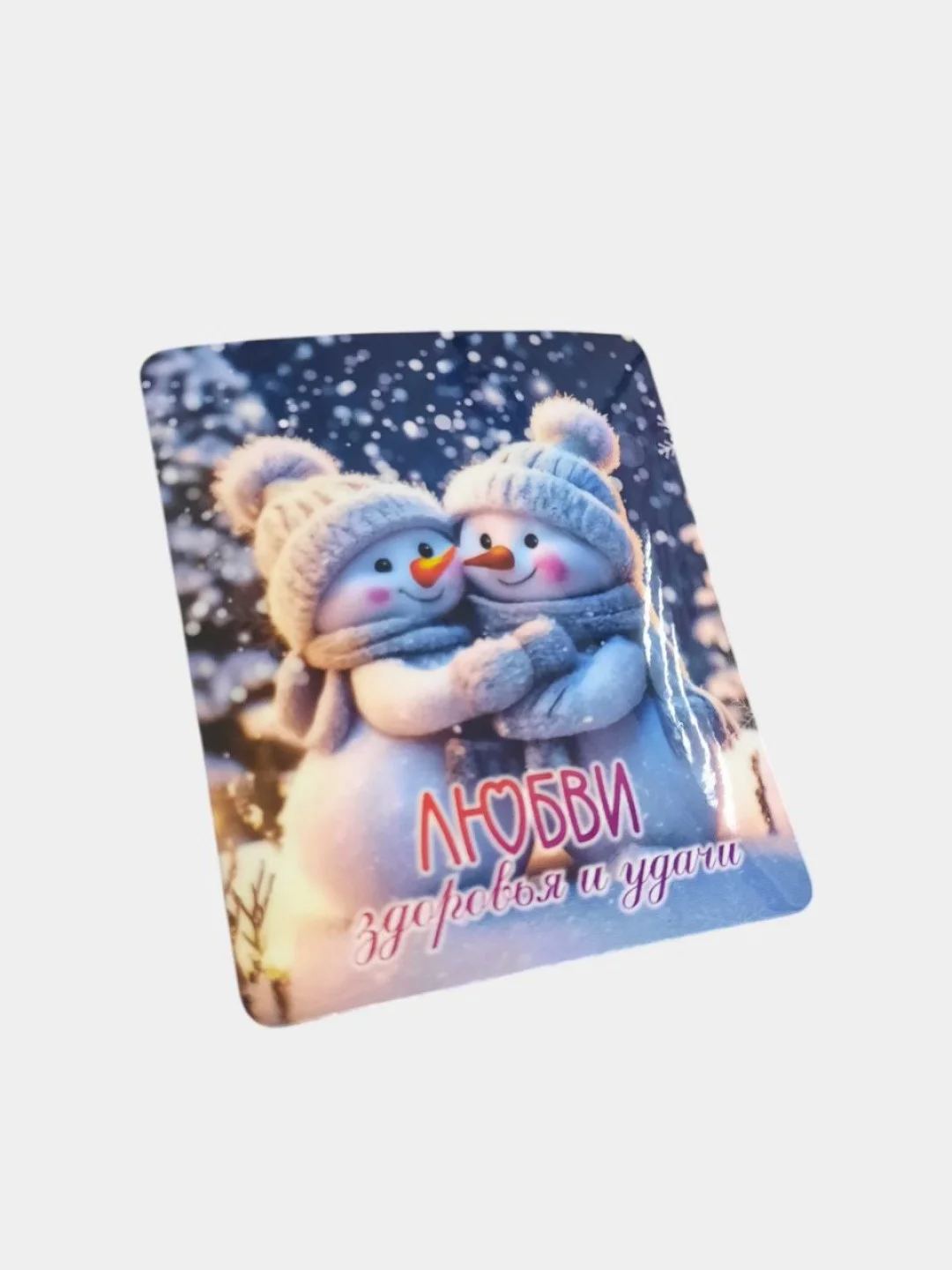 Магнит новогодний сувенир снеговик