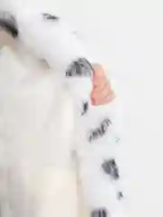 Белый пальто, экошуба облегченная оверсайз