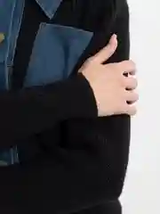 Угольный свитер кардиган женский