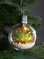 Елочный шар с подсветкой на батарейках
