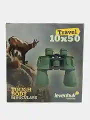 Бинокль Levenhuk Travel 10x50, стекло BK-7, для охоты, рыбалки, похода, для путешествий
