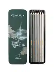 Набор матовых графитных карандашей Малевичъ GrafArt, 6 шт