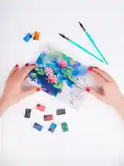 Склейка для акварели Малевичъ Monet, 100% хлопок, 300 г/м, Fin, А5, 20л