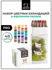 Набор профессиональных цветных карандашей Малевичъ GrafArt PRO, 48 цветов,