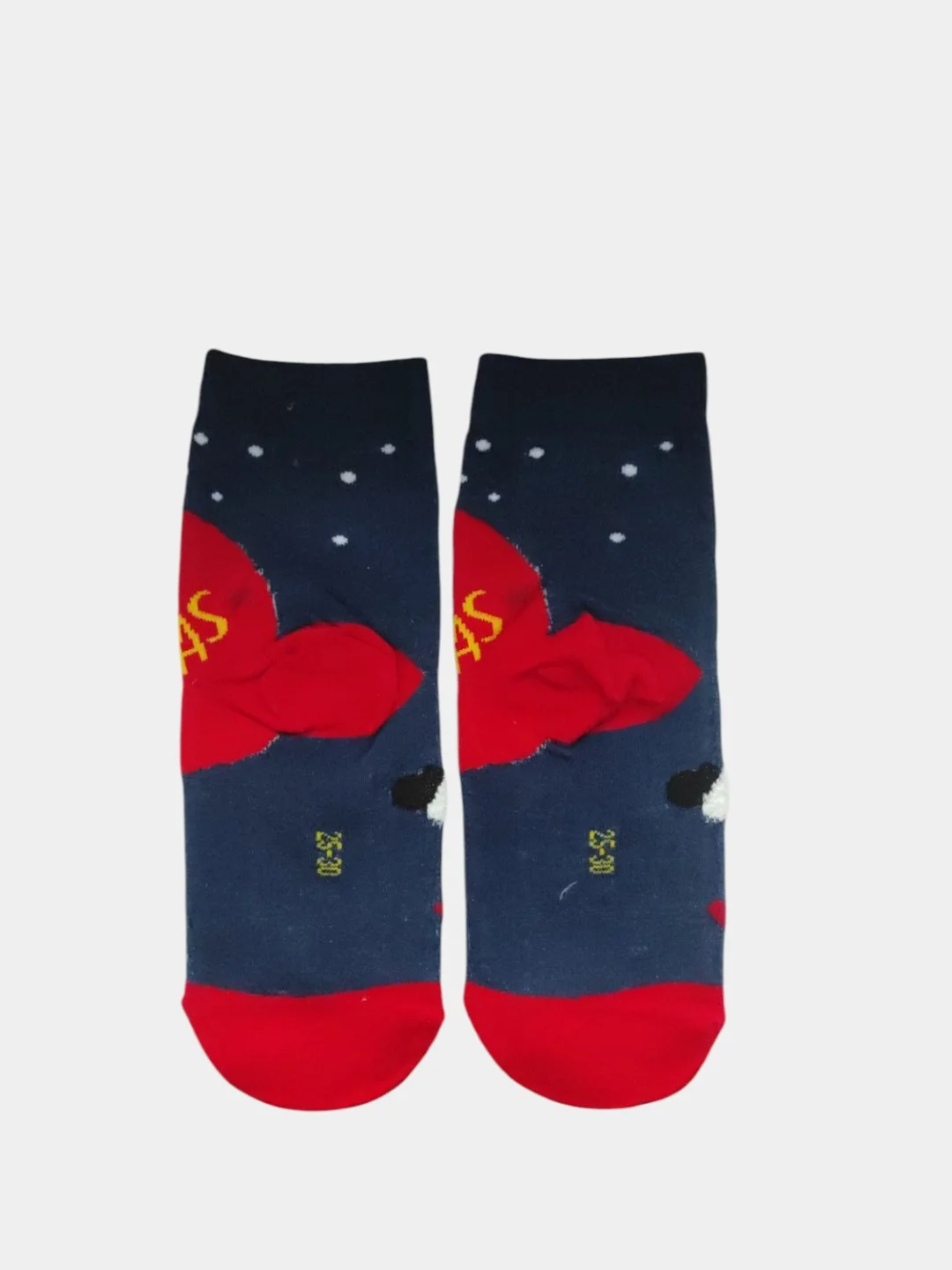 Синий меланж носки детские новогодние