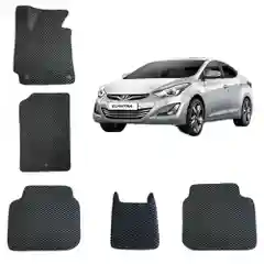 Черный автомобильные 3-D EVA коврики для Hyundai Elantra 5 / ХЕНДАЙ ЭЛАНТРА 5 поколение