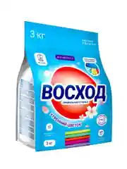 Средство моющее синтетическое порошкообразное Восход автомат для цветного, 3 кг