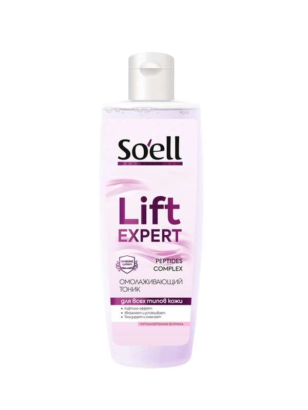 Тоник для лица Soell Professional омолаживающий с пептидами, 200 мл