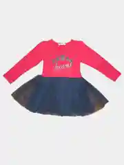 Бордовый платье для девочки с длинным рукавом в садик