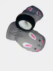 Серый детские варежки теплые, непромокаемые