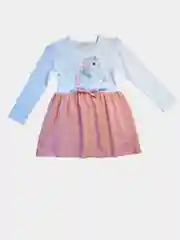 Кораллово-розовый платье для девочки с длинным рукавом в садик