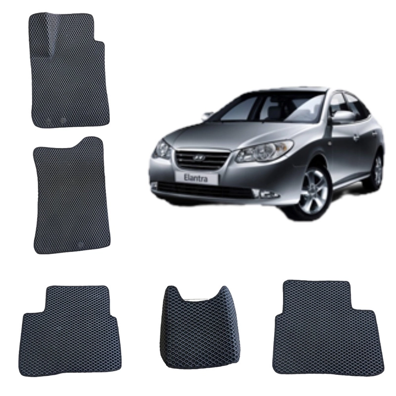 3-D Автомобильные EVA / ЕВА / ЭВА коврики в салон для Hyundai Elantra 4 / Хендай Элантра 4
