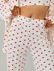 Красный пижама женская, комплект домашний из трикотажа, кимоно 26452147