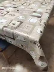 Скатерть, клеенка на стол "Кофе с молоком", ПВХ