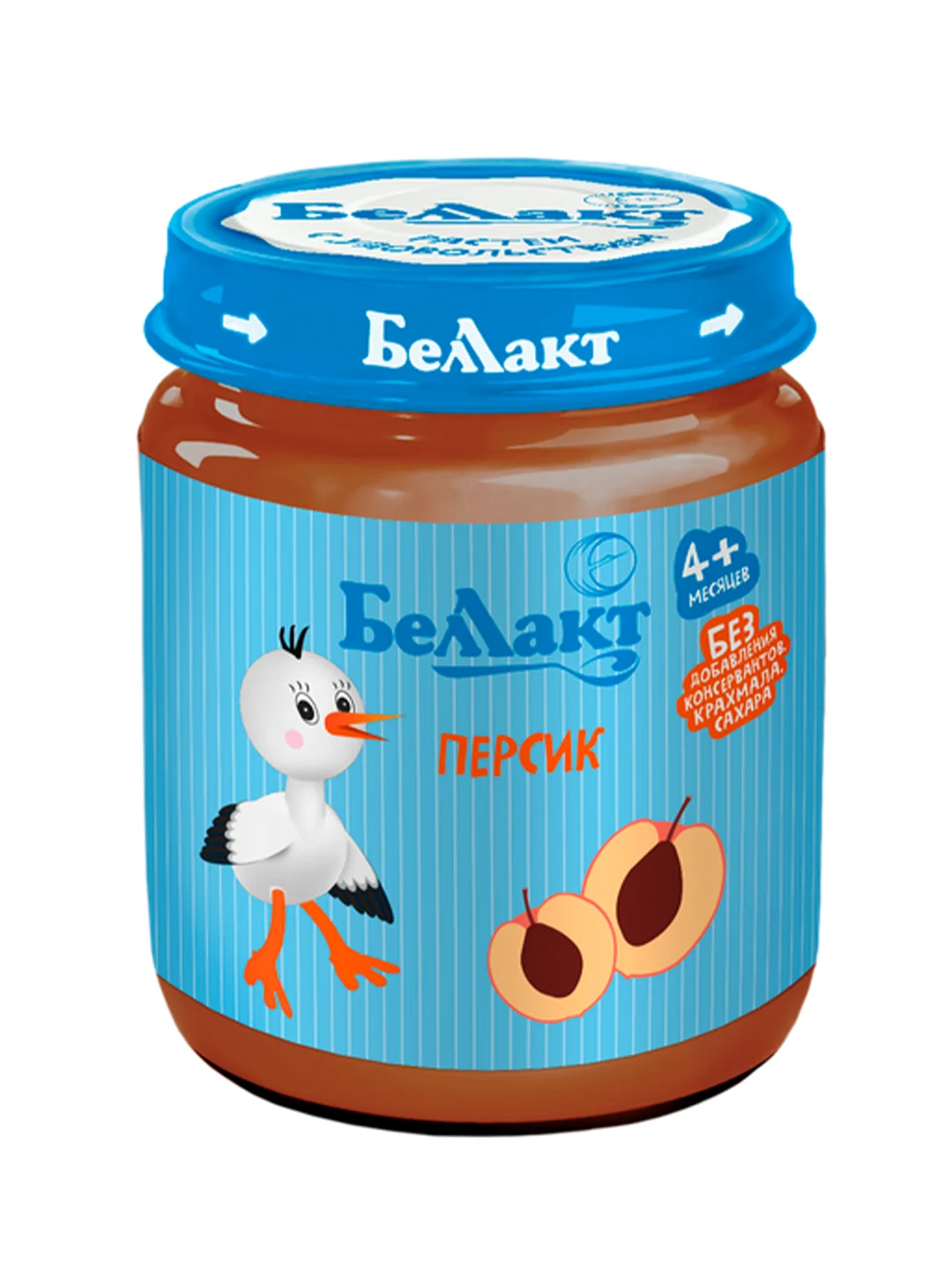 Пюре фруктовое БЕЛЛАКТ персиковое , с 4 месяцев, 100г*6шт