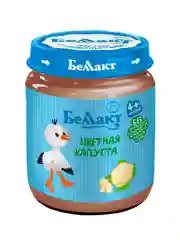 Пюре овощное БЕЛЛАКТ с цветной капустой, с 4 месяцев, 100г*6шт