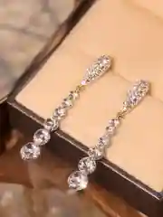 Серьги женские длинные со стразами, гвоздики