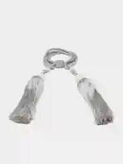 Серый подхват для штор, кисть. 2 штуки