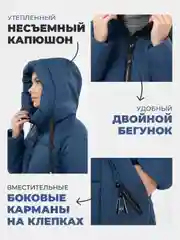 Синий куртка женская зима