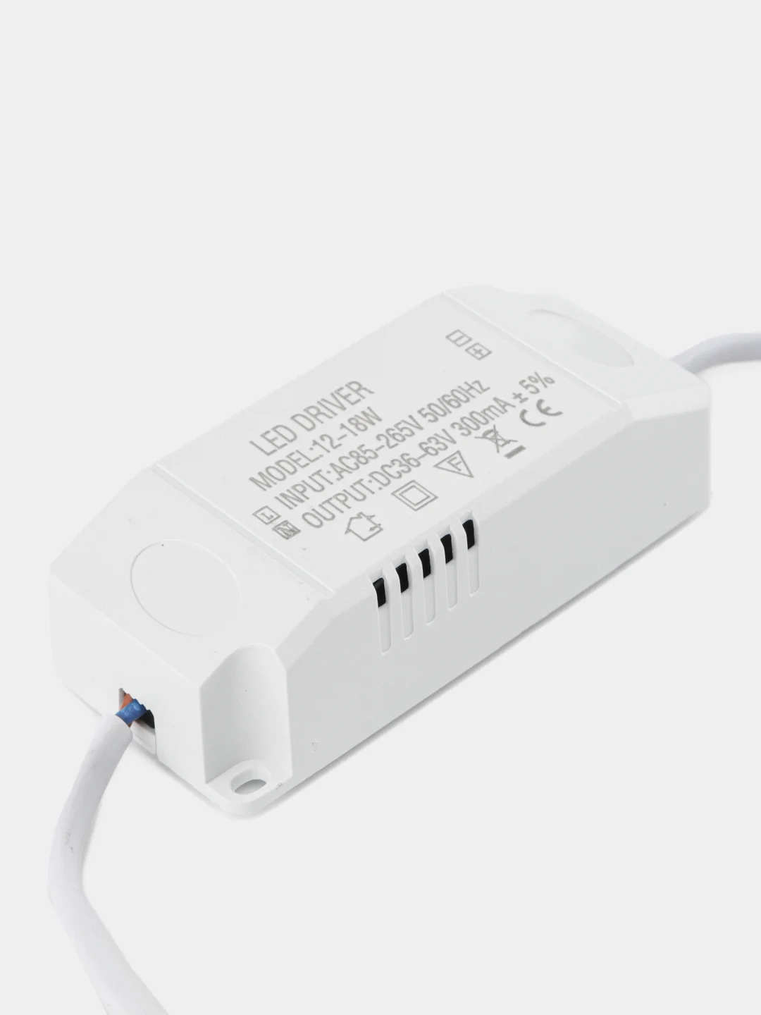 Драйвер Led Driver вх220V вых300ma  12-18W в корпусе