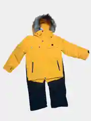 Желтый детский зимний костюм на мальчика