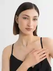 Серебряный чокер невидимка / Подвеска колье, украшение на леске,  кулон на шею, змея на подарок 2025