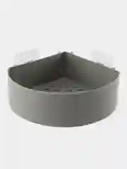 Серый меланж полка угловая на присосках
