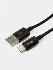 Кабель зарядный Type-c USB, быстрая зарядка для андроид Hoco X89, черный