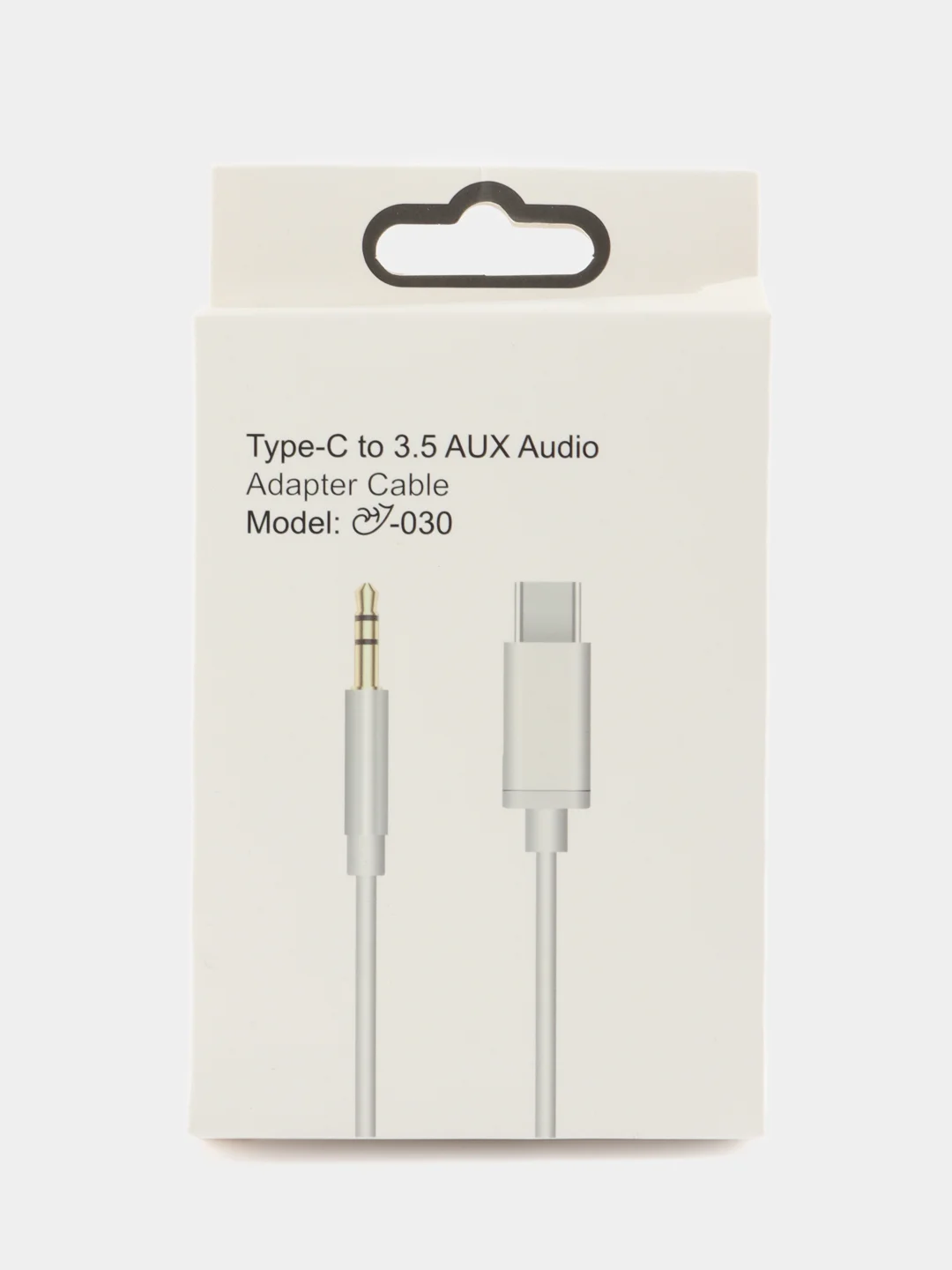 Кабель AUX-Type-C, 3,5mm jack, 1 м, черный
