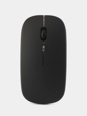 Мышь беспроводная   с RGB подсветкой ,бесшумная,2.4G,Bluetooth 5.1, USB зарядка,черная