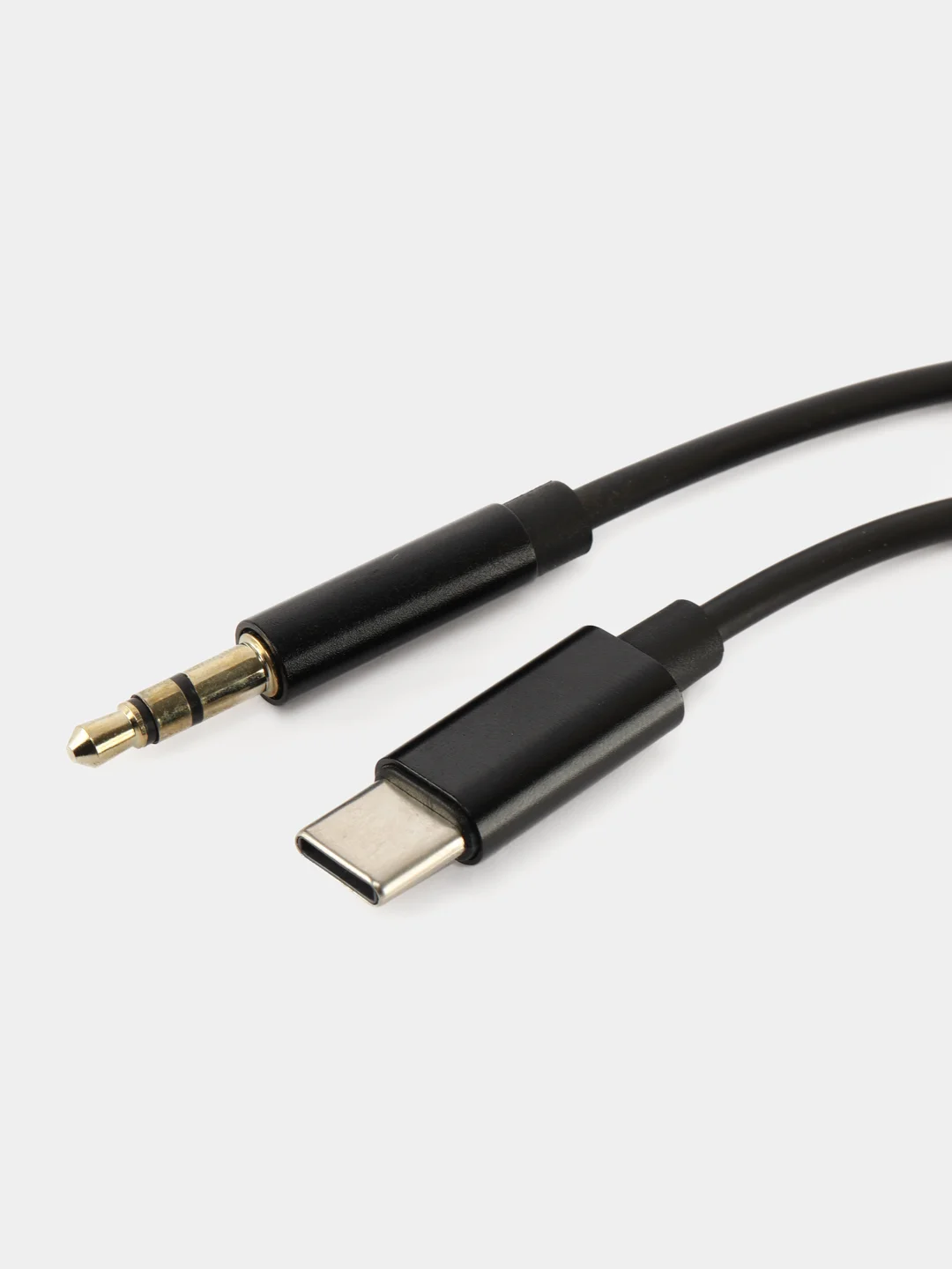 Кабель AUX-Type-C, 3,5mm jack, 1 м, черный