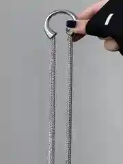 Серебряный цепочка для волос, серебряная заколка, аксессуар на голову, резинка