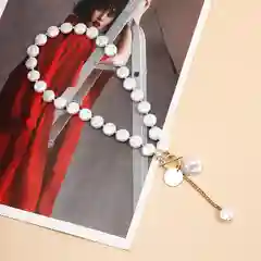 Белый колье, чокер, цепочка на шею женская, колье на новый год, год змеи