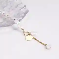 Белый колье, чокер, цепочка на шею женская, колье на новый год, год змеи