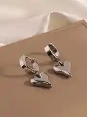 Серебряный серьги сердечки, сережки в форме сердца, украшение на новый год