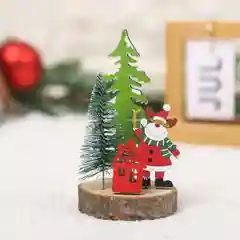 Оливковый деревянные новогодние украшения на новый год, подарок на новый год