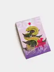 Алый открытки новогодние, 7х10 см, авторские, наборы по 1, 3, 5 шт