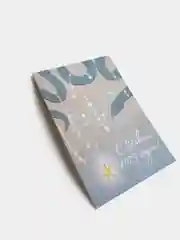 Голубой открытки новогодние, 7х10 см, авторские, наборы по 1, 3, 5 шт
