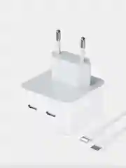 Двухпортовый адаптер питания USB-C мощностью 35 Вт для быстрой зарядки iPhone, Android
