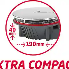 Серый сифон для душевого поддона Wirquin Slim + сверхплоский, сухой затвор, слив D90 мм, 30723365